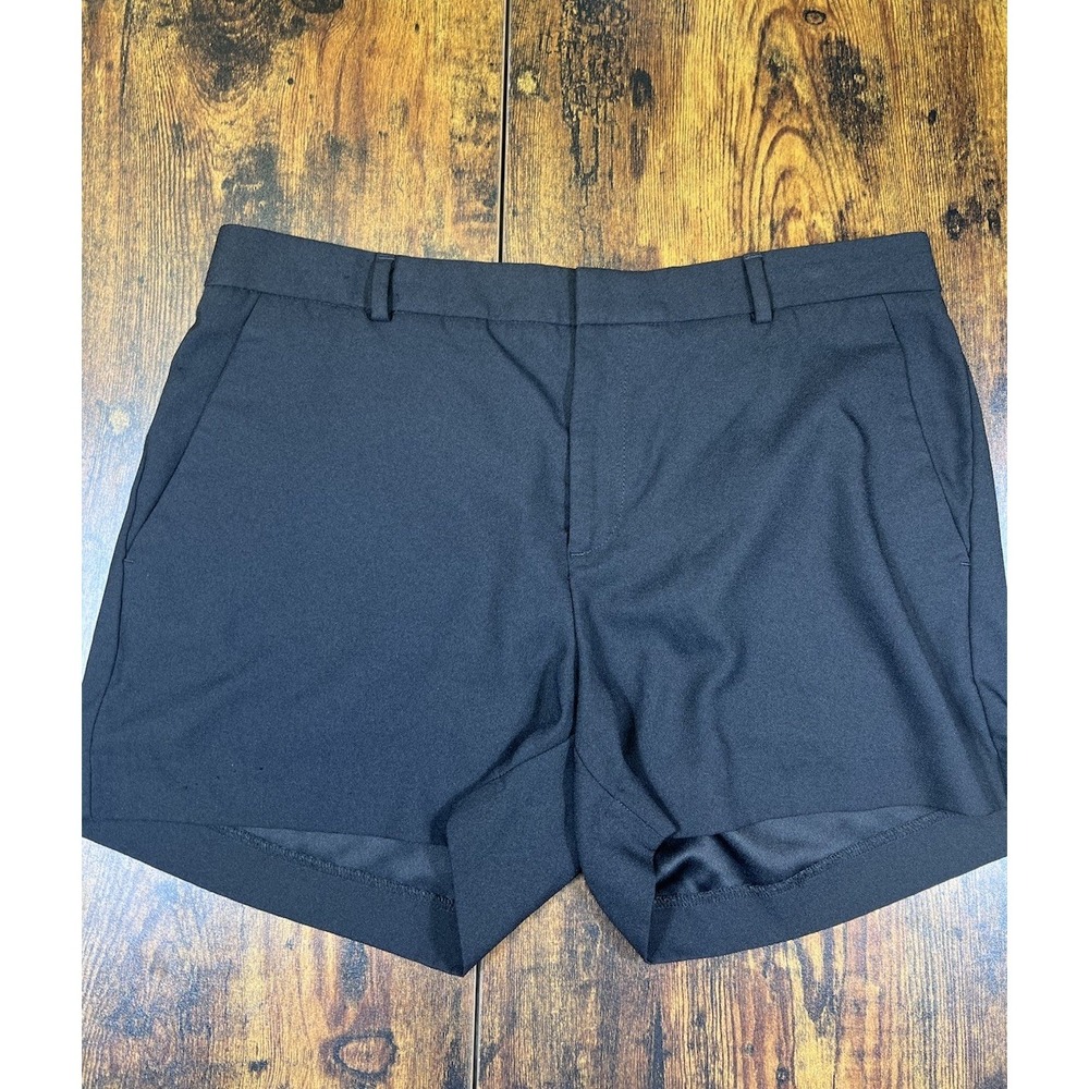 Banana Republic Black Polyester Shorts Women's Size 10 Dress Chino Stretch